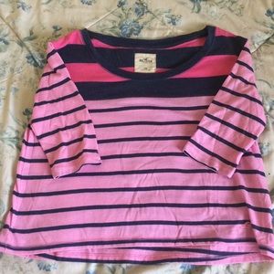 HOLLISTER 3/4 sleeve crop top with “flowy” bottom